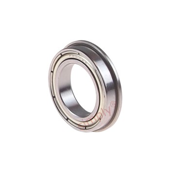 F6802ZZ Budget Metal Shielded Flanged Thin Section Deep Groove Ball Bearing 15x24x5mm