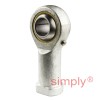 Branded FBL-16CG Left Hand Metric Steel / Bronze Lined Maintenance Required Plain Female Rod End M16x1.5 Thread - Allow 7-10 Days