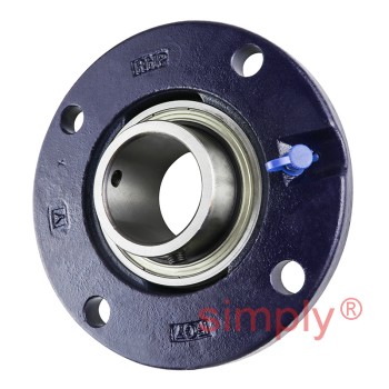 RHP FC45-RHP Four Bolt Round Cast Iron Flanged Bearing Unit and 45mm Insert