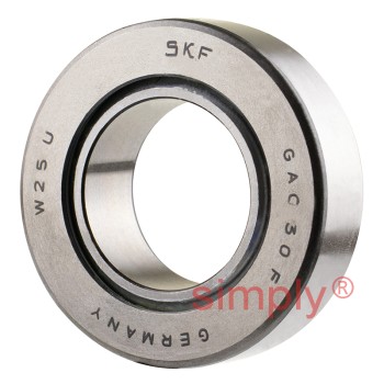 SKF GAC30F Angular Contact Spherical Plain Bearing Steel / PTFE Fabric 30x55x17mm