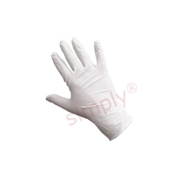 High Quality Lightly Powdered Latex Gloves Size M - Pack of 100