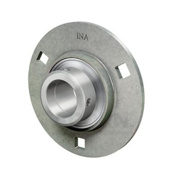 INA GRA40XL Four Bolt Sheet Steel Round Housing with Eccentric Collar Insert 40mm Bore