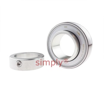 INA GRAE45XLNPPB Metric Spherical Outer Bearing Insert with P Seals and Eccentric Collar 45x85x43.8mm