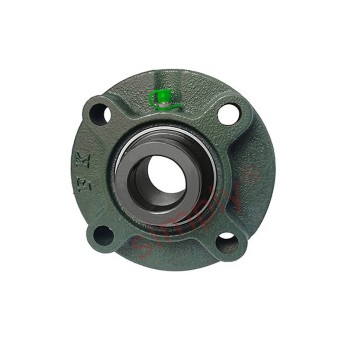 HCFC204 Metric Four Bolt Cast Iron Round Flanged Housing with 20mm Eccentric Collar Insert