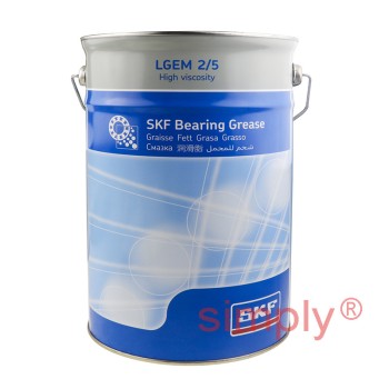 SKF LGEM2 5kg Can High Viscocity Bearing Grease with Solid Lubricants