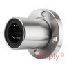 LMEF20UU Round Flanged Linear Ball Bushing with Rubber Seals and Resin Retainer 20x32x45mm
