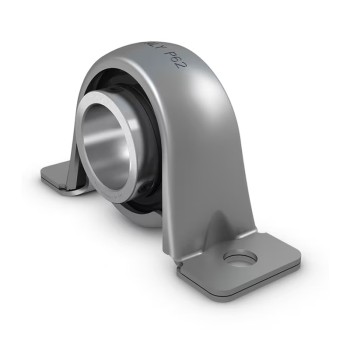 RHP LBPR3/4A 3/4 inch Bore 2 Bolt Pressed Steel Pillow Housing with Rubber Liner Bearing
