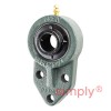 NTN M-UCFH204D1 Metric 3 Bolt Cast Iron Bracket Flange Bearing 20mm Bore
