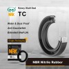 NAK 10x22x7mm Nitrile Rubber Double Lip Rotary Shaft Oil Seal with Garter Spring TC