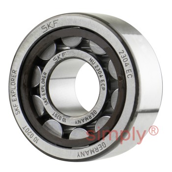 SKF NU2304ECP Single Row Cylindrical Roller Bearing with Polyamide Cage 20x52x21mm