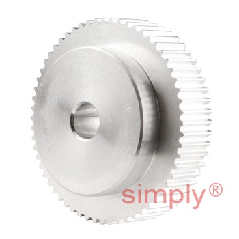 Aluminium Pilot Bore T2.5 Timing Pulley 2.5mm Pitch 60 Tooth for 6mm Wide Belts