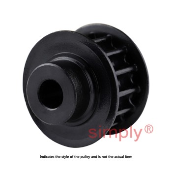 PC8M-22S-21 - 8mm Pitch 22 Tooth Polychain and Synchrochain Steel Pilot Bore Timing Belt Pulley for 21mm Wide Belts