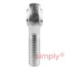 Budget POS18 Right Hand Steel / Bronze Lined Plain Male Rod End 18mm Bore M18x2.5 Thread