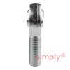 Budget POS18 Right Hand Steel / PTFE Lined Plain Male Rod End 18mm Bore M18x1.5 Thread