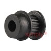 PP18-MXL-025M - 0.08 inch Pitch 18 Tooth Pilot Bore Polycarbonate (Glass Filled) Timing Pulley for 1/4 inch Wide Belt