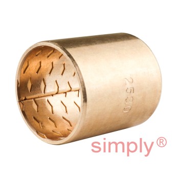 PRM252830 Premier Budget Metric Plain Wrapped Bronze Bush 25x28x30mm