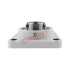 RHP PSF40CR Thermo Plastic Four Bolt Square Flange Housing with 40mm Bore Stainless Insert