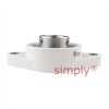 RHP PSFT40CR Thermo Plastic Two Bolt Oval Flange Housing with 40mm Bore Stainless Insert