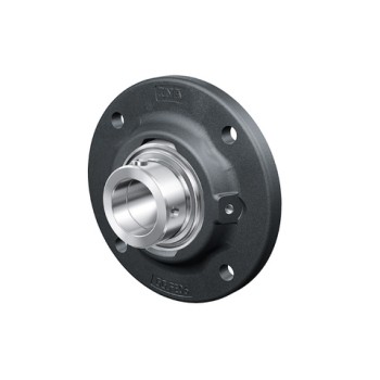 INA RMEY25XLN Four Bolt Cast Iron Round Housing with Grub Screw Insert 25mm Bore