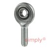 SKF SA10C Right Hand Steel / PTFE Sintered Bronze Lined Plain Male Rod End M10 Thread