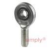 SKF SA12C Right Hand Steel / PTFE Sintered Bronze Lined Plain Male Rod End M12 Thread
