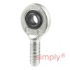 SKF SA12E Right Hand Steel / Steel Plain Male Rod End M12 Thread