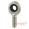 SKF SA15ES Right Hand Steel / Steel Plain Male Rod End M14 Thread