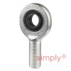 SKF SA20ES Right Hand Steel / Steel Plain Male Rod End M20x1.5 Thread