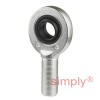 SKF SA20ES Right Hand Steel / Steel Plain Male Rod End M20x1.5 Thread