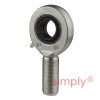 SKF SA25ES Right Hand Steel / Steel Plain Male Rod End M24x2 Thread