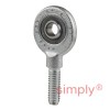 SKF SA6C Right Hand Steel / PTFE Sintered Bronze Lined Plain Male Rod End M6 Thread