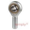 SKF SAKAC18M Right Hand Steel / Bronze Lined Plain Male Rod End M18x1.5 Thread