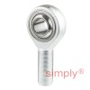 SKF SAKAC20M Right Hand Steel / Bronze Lined Plain Male Rod End M20x1.5 Thread