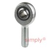 SKF SAKB10F Right Hand Steel / PTFE FRP Lined Plain Male Rod End M10 Thread