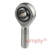 SKF SAKB14F Right Hand Steel / PTFE FRP Lined Plain Male Rod End M14 Thread