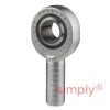 SKF SAKB20F Right Hand Steel / PTFE FRP Lined Plain Male Rod End M20x1.5 Thread