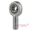 SKF SAKB20F Right Hand Steel / PTFE FRP Lined Plain Male Rod End M20x1.5 Thread