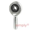 SKF SAL10E Left Hand Steel / Steel Plain Male Rod End M10 Thread