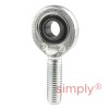 SKF SAL10E Left Hand Steel / Steel Plain Male Rod End M10 Thread