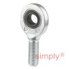 SKF SAL12E Left Hand Steel / Steel Plain Male Rod End M12 Thread