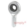SKF SAL12E Left Hand Steel / Steel Plain Male Rod End M12 Thread