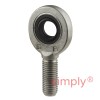 SKF SAL17ES Left Hand Steel / Steel Plain Male Rod End M16 Thread
