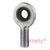SKF SAL20ES Left Hand Steel / Steel Plain Male Rod End M20x1.5 Thread