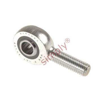 SKF SALKB20F Left Hand Steel / PTFE FRP Lined Plain Male Rod End M20x1.5 Thread