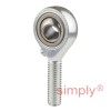SKF SALKAC8M Left Hand Steel / Bronze Lined Plain Male Rod End M8 Thread