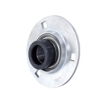 SAPF204 Round 3 Bolt Pressed Steel Bearing Housing with 20mm Collar Insert