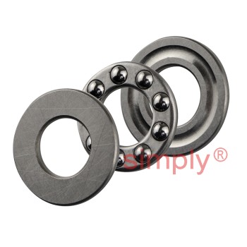 SF8-16M Budget Stainless Steel Single Thrust Ball Bearing with Grooved Washers 8x16x5mm