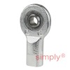 SKF SI6C Right Hand Steel / PTFE Sintered Bronze Lined Plain Female Rod End M6 Thread