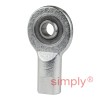 SKF SI6C Right Hand Steel / PTFE Sintered Bronze Lined Plain Female Rod End M6 Thread
