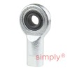 SKF SI8E Right Hand Steel / Steel Plain Female Rod End M8 Thread